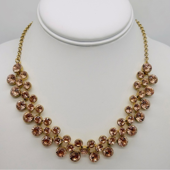 J. Crew Peach Jeweled Necklace - Picture 1 of 3